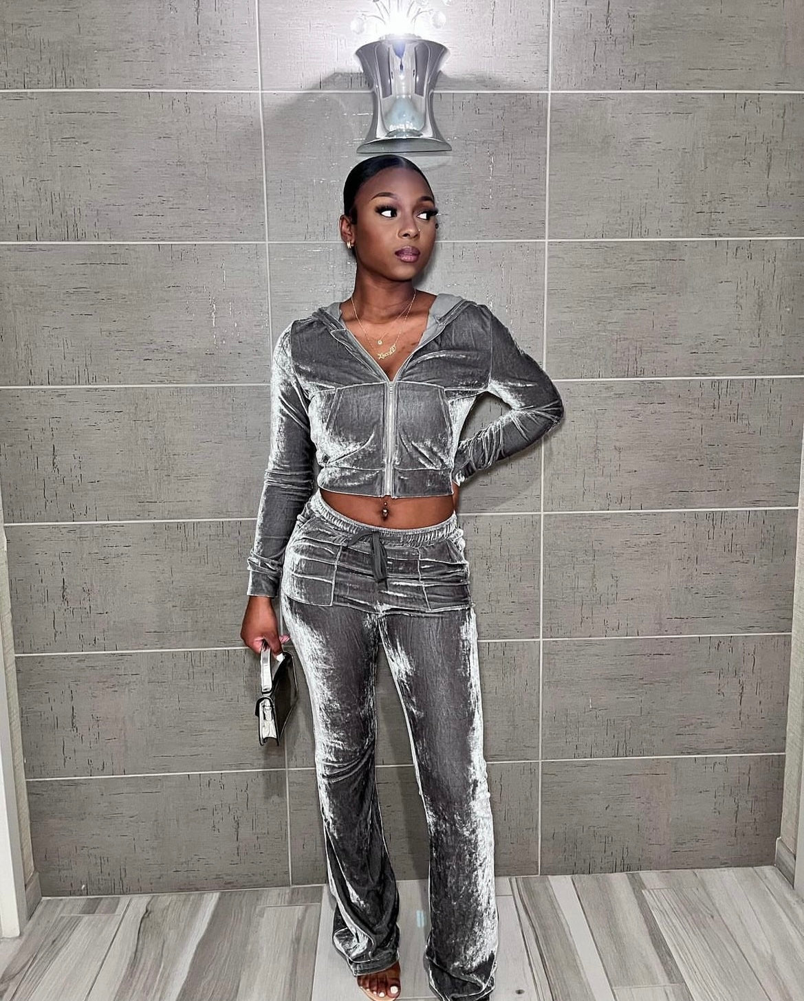Stormy Velvet Sweatsuit